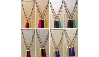 golden bronze caps tassels pendant necklace beads crystal wholesale price